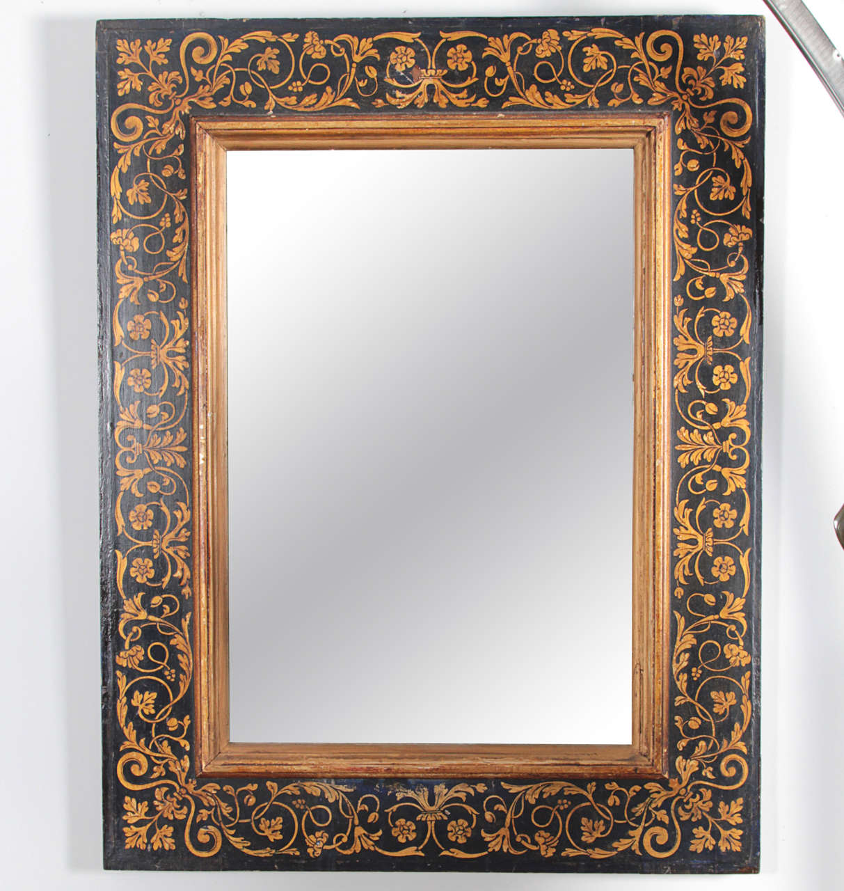 Early 19 th century frame painted in gold with renaissance motifs
Original mirror